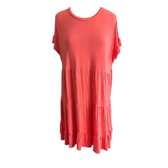 Scoop Coral Babydoll Tiered Dress size XL - Picture 1 of 8